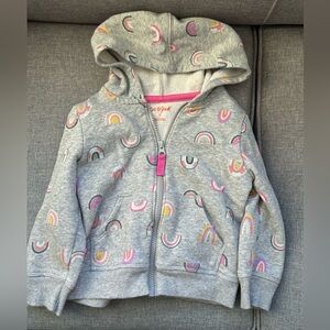 Cat & Jack Gray Rainbow Hoodie-2T